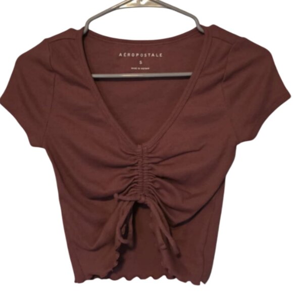 Aeropostale Tops - EUC Aeropostle Crop Top Deep Mauve Color